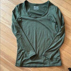 Thermajane Green fleece Long Sleeve shirt